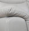 Alexa Single Seater Leather Sofa in Light Grey
