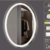 Oval Shape Lighted LED Mirror Modern  Vanity Mirror