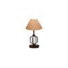 Hallie Beige Jute Table lamp with Iron Base
