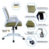 Mmarveal Mid Back Ergonomic Chair in Pearl Green Colour