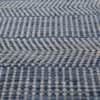 Jaipur Rugs Soft Liner Striping Wool And Viscose 6x9 Feet Milky Blue And Ink Blue Carpet