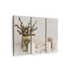 Truss Pcs Beige Green Zen Bathroom Framed Canvas Wall Canvas Wall Prints Set of 3 Multicolor Matte