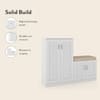 Bennis 25 Pair Shoe Rack in White Finish