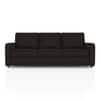 Apollo High Back 3 Seater  Fabric Sofa In Deep Brown Velvet Colour