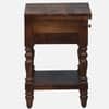 Nilaya Sheesham Wood Bedside Table in Provincial Teak Finish with Drawer