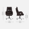 Ettorez Otimo Premium High Back  Boss Chair In Brown Colour