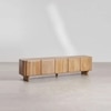 Adonis Solid Wood TV Unit with 5 Door In Provincial Teak Finish