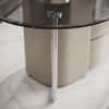 The Lumina Terraced LED Coffee Table with Smoked Glass Accent