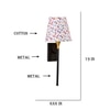 Devansh Metal Electric Wall Light in Black Colour with Multi Shade Count of 1 Light