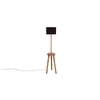 Gwyneth Black Cotton Shade Floor Lamp
