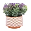 Purple Artificial Bonsai Plant With Ceramic Pot