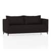 Florence Premium 3 Seater Fabric Sofa in Deep Brown Velvet Colour