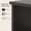Wren Engineered Wood Bedside Table in Dark Wenge Finish