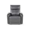 Venezia One Seater Motorized Leather Recliner in Smoke Grey Colour