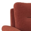 Adelaide Premium 1 Seater Fabric Sofa In Dark Coral