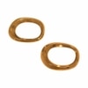 Metalsmith Metal Napkin Ring Set of 2 Gold Finish Dining Table Accessory