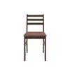 Seattle Starter Dining Set 1+6 (Rubberwood, Dark Cappuccino Finish)