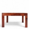 Sydney Sheesham Wood Contemporary Square Coffee Table In Honey Finish