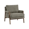 Serenity Boucle Fabric Arm Chair in Brown