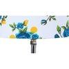 Boswell Multicolour Fabric Shade Table Lamp with Natural Wooden Base