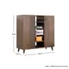 Hexa Engineered Wood Bookshelf Multipurpose Storage Rack in Flower Wenge Colour
