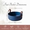 Blue Gleam Medium Metal Basket