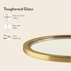 Zion Metal Drink Table in Gold Finish