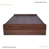 Maverick Engineered Wood Mid Bed Without Head Board in Columbian Walnut Finish