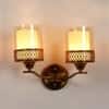 Eliante Gyan Iron Wall Light With Glass In Gold Colour