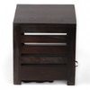 Russell Solid Wood Bedside Table in Mahagony Finish
