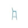 Adley Metal Bar Chair in Glossy Finish-blue