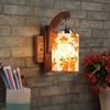 Devansh Solid Wood Electric Wall Light in Brown Colour with Multi Shade Count of 1 Light