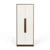 Maltein 2 Door Engineered Wood Wardrobe In Brown Maple & White Finish