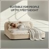 Casa Haven Relax Queen Size Bed in velvet With Engineered Hardwood Frame & Hydraulic Storage