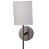 Eliante Cloth Shade Wall Lights Mild Steel & Glass Material Chrome & White Finish