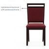 Alaine Solid Wood Dining Chair in Mahogany Finish & Mahogany Colour - Set of 2