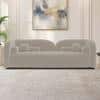 Homro Velvet 3 Seater Sofa in Cream Colour