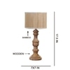 Devansh Bamboo Table Lamp With Wood Base -(7X17.5 Inches)-1