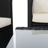 Aspen  Outdoor Set in Black Colour (1 Table & 3 Chairs)