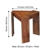 Ikiriya Sheesham Wood Contemporary Side Table in Natural Teak Finish