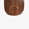 Twilight Solid Wood Eight Seater Dining Table in Brown Colour
