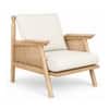 Editor One Seater Sofa Chair in Walnut Finish