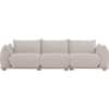 Scandinavian Clio Three Seater Sofa in Cream White Finish Pet Friendly