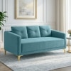 Arab Velvet 3 Seater Sofa T Blue Color