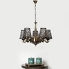 Devansh Dual Steel Metal  Wallmounted Lamp With Cotton Steel Metal  Shade