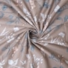 Taupe Floral Cotton 400 Tc flat  Super King Size Bedsheet With 2 Pillow Covers