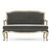 Helena 2 Seater Fabric Loveseat In Natural Colour