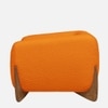 Amala Velvet 1 Seater Sofa in Orange Colour