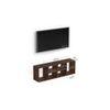Petel Engineered Wood TV Entertainment Unit/Versatile Adjustable TV Stand & Storage Unit with 6 Compartments & Adjustable L-Shaped Shelves DIY Ideal Upto 65 Inches TV (Brown Maple)