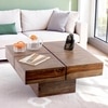 Montreal Sheesham Wood Coffee Table In Teak Finish